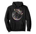 Horse Head Tie Die Boho Line Art Hoodie - Trendy Graphic for Adults - T-Shirt, Sweatshirt, Hoodie