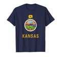 Kansas Flag Shirts Kansas Home T Shirts T-Shirt - Novelty Apparel Unisex - T-Shirt, Sweatshirt, Hoodie