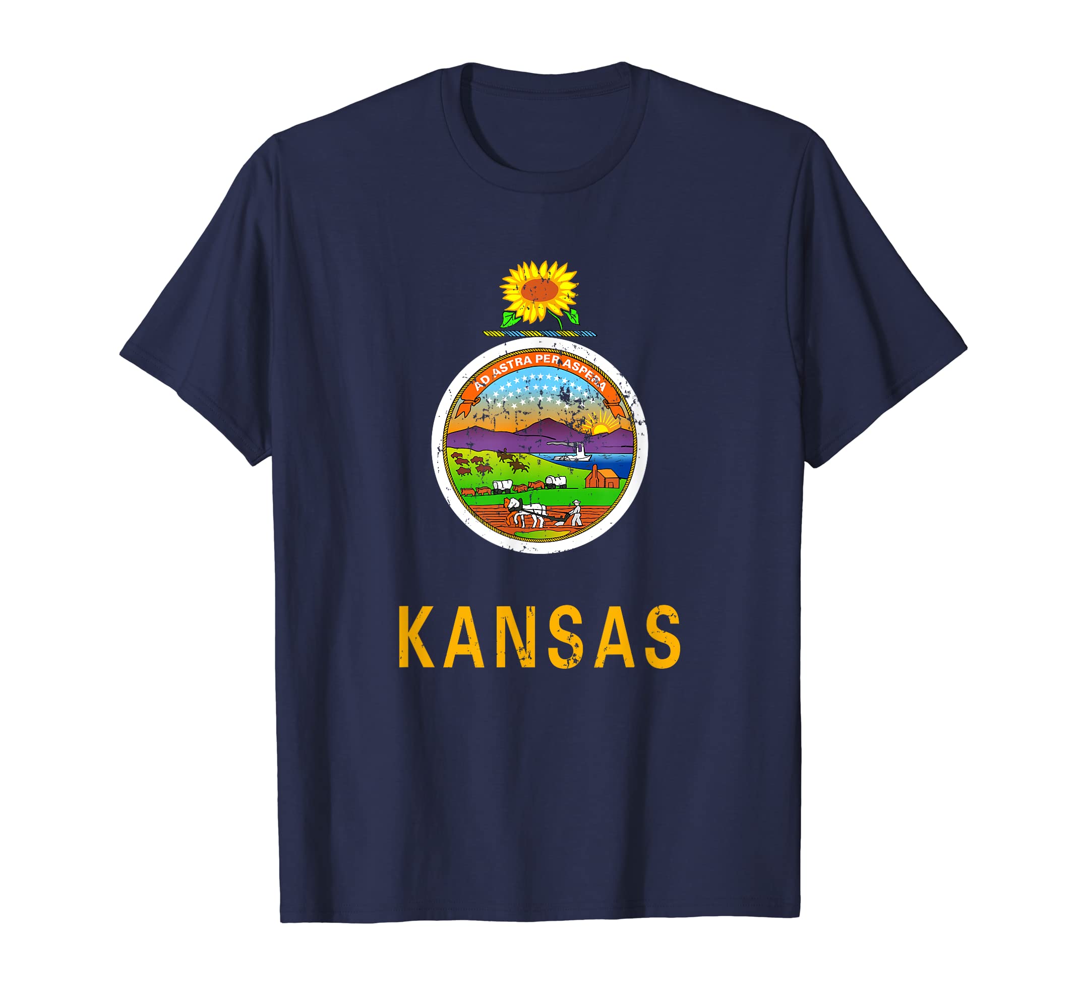 Kansas Flag Shirts Kansas Home T Shirts T-Shirt - Novelty Apparel Unisex - T-Shirt, Sweatshirt, Hoodie