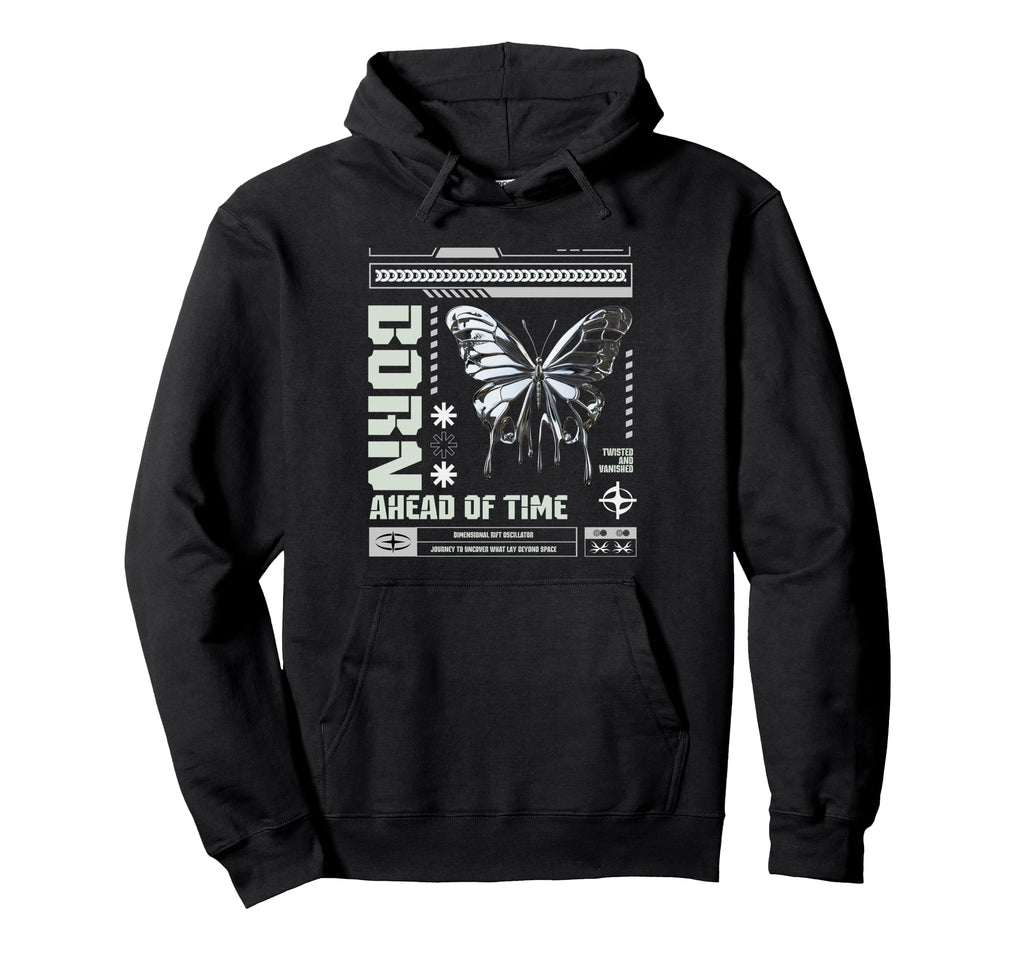 Y2K Butterfly Bold Urban Graffiti Hoodie - Novelty Apparel Men Women - T-Shirt, Sweatshirt, Hoodie