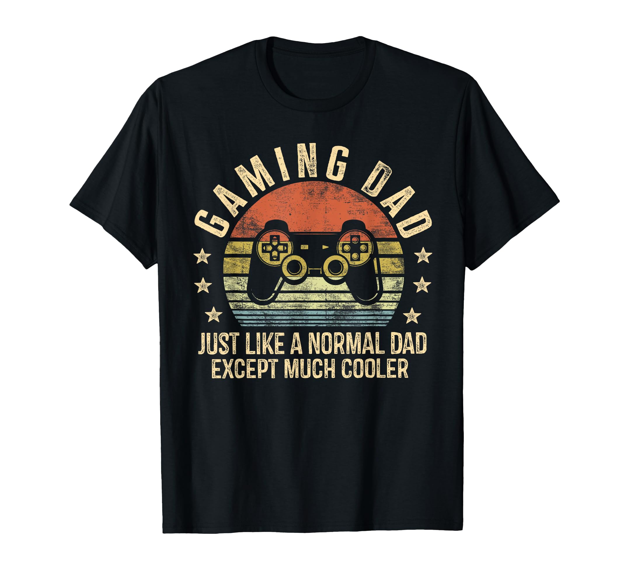 Gamer Dad Fathers Day Gaming Gifts Black T-Shirt - Minimalist Print Unisex - T-Shirt, Sweatshirt, Hoodie