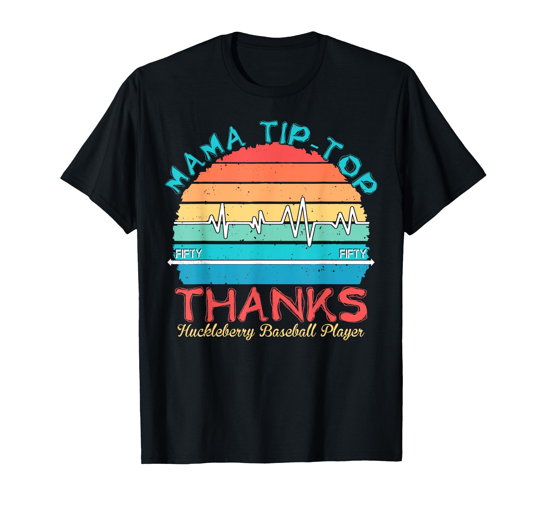 Baseball Mama Tiptop Fifty Thanks T-Shirt - Minimalist Print Men Women - T-Shirt, Sweatshirt, Hoodie
