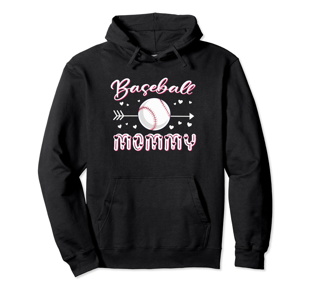 Baseball Mommy Baseball Sport Lover Hoodie - Unique Graphic for Adults - T-Shirt, Sweatshirt, Hoodie