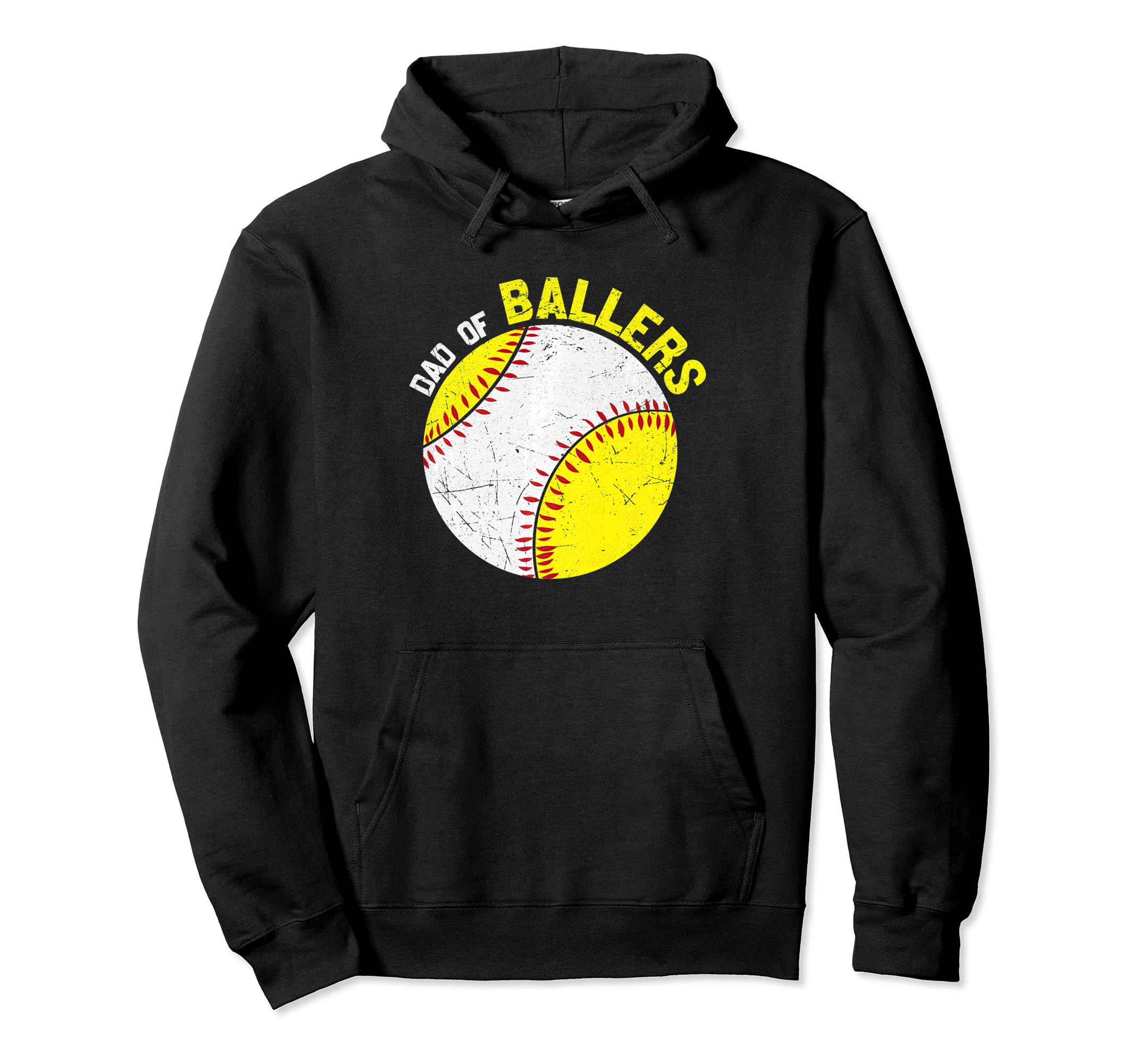 Funny Dad Ballers Baseball Softball Hoodie - Streetwear Style for Adults - T-Shirt, Sweatshirt, Hoodie