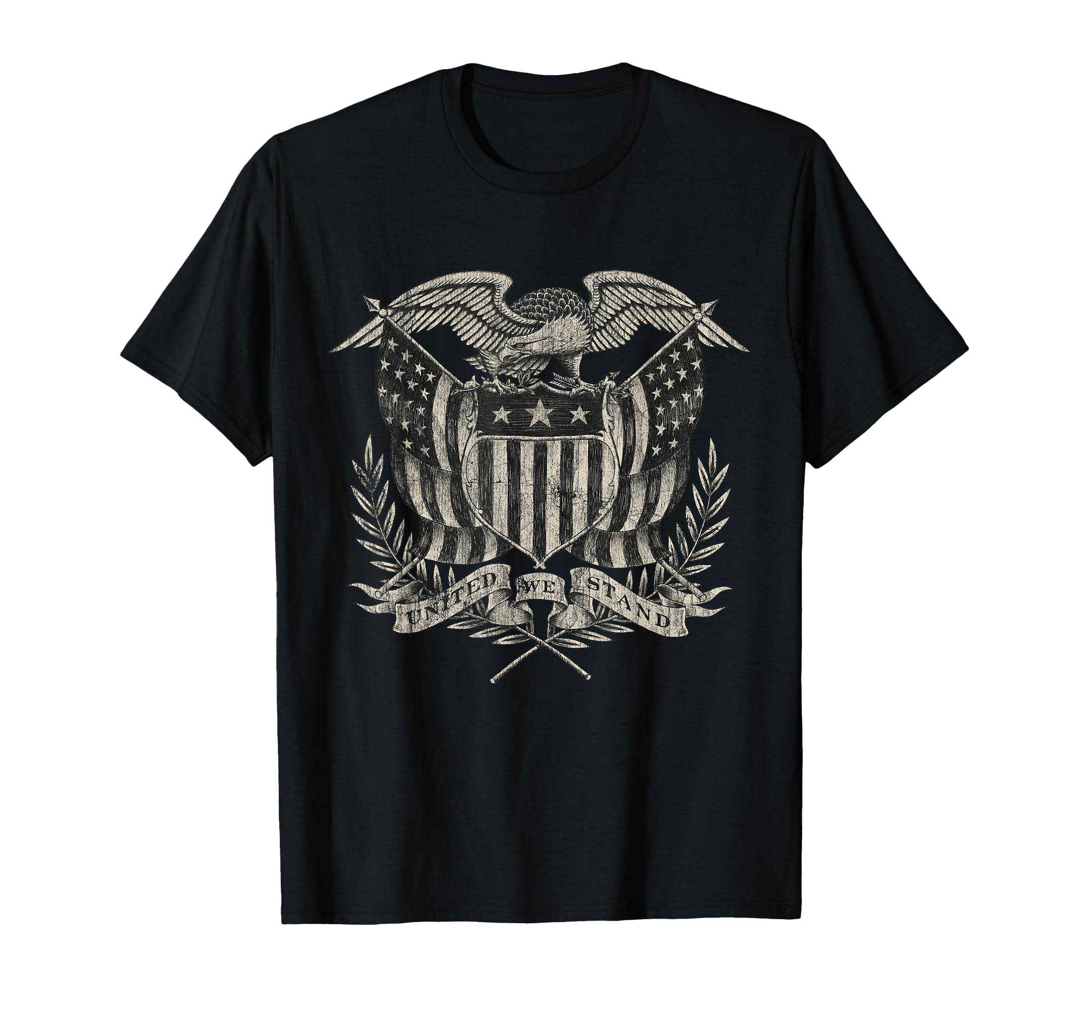 Liberty Eagle American Flag 1776 T-Shirt - Casual Everyday Wear Men Women - T-Shirt, Sweatshirt, Hoodie