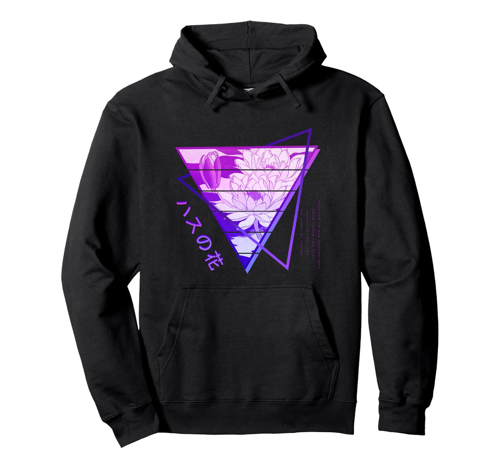 Japan Vaporwave Anime Flower Edgy Soft Hoodie - Unique Graphic for Adults - T-Shirt, Sweatshirt, Hoodie