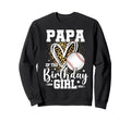 Papa Birthday Baseball Papa Leopard Sweatshirt - Custom Art Print Unisex - T-Shirt, Sweatshirt, Hoodie