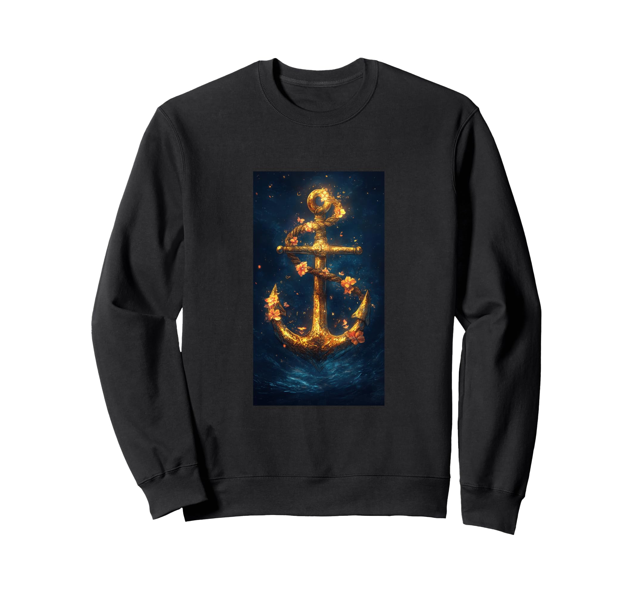 Gothic Cross Grunge Aesthetic Sweatshirt - Fun Novelty Design for Adults - T-Shirt, Sweatshirt, Hoodie