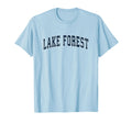 Lake Forest Illinois Il Sports Navy T-Shirt - Trendy Graphic Unisex - T-Shirt, Sweatshirt, Hoodie