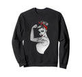 Power Pin Up Art Modern Sweatshirt - Minimalist Print for Adults - T-Shirt, Sweatshirt, Hoodie