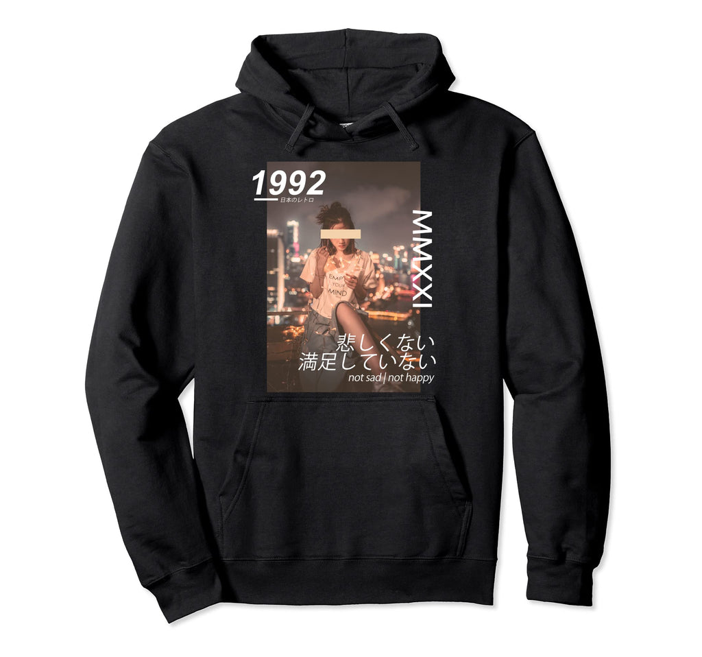 Japanese Streetwear Vaporwave Hoodie - Casual Everyday Wear Men Women - T-Shirt, Sweatshirt, Hoodie