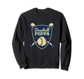 Baseball Poppa Matching Family Sweatshirt - Novelty Apparel for Adults - T-Shirt, Sweatshirt, Hoodie