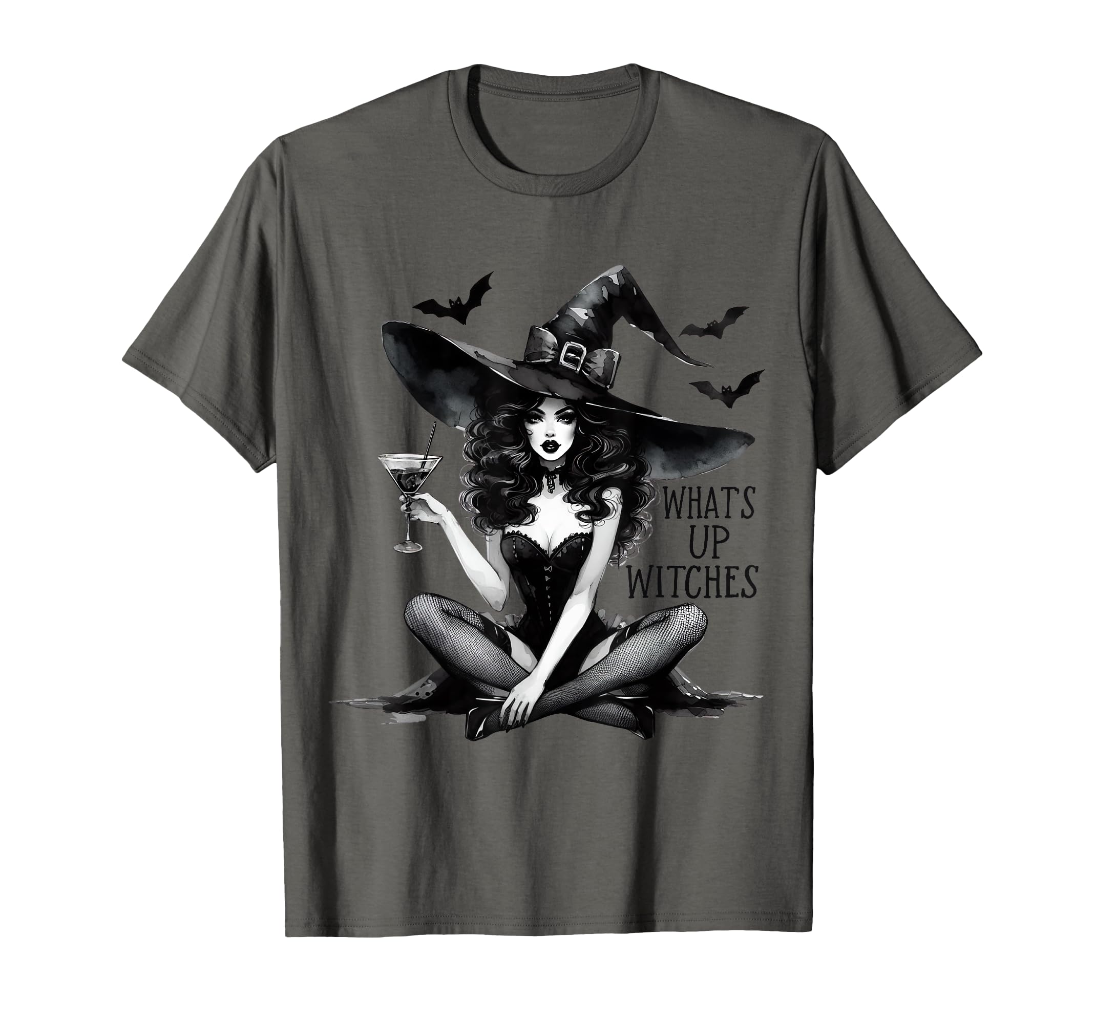 1950S 1960S 1970S Whats Up Witches T-Shirt - Fun Novelty Design for Adults - T-Shirt, Sweatshirt, Hoodie