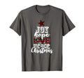 Joy Hope Love Peace Tree T-Shirt - Graphic Print Unisex - T-Shirt, Sweatshirt, Hoodie