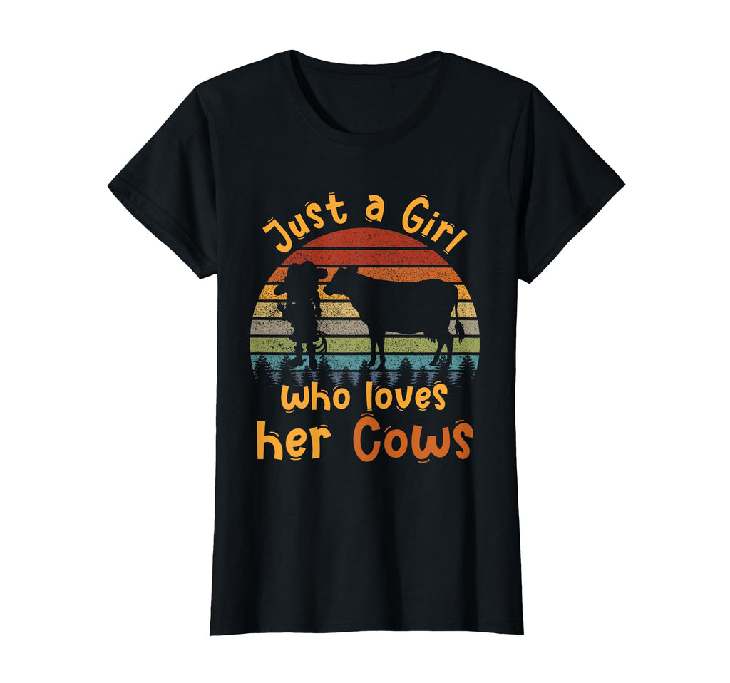 Just Who Loves Her Cows Sunset T-Shirt - Streetwear Style Men Women - T-Shirt, Sweatshirt, Hoodie