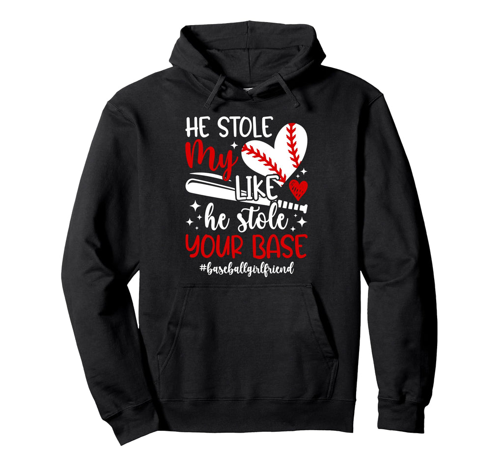 Proud Baseball Girlfriend Baseball Hoodie - Streetwear Style Men Women - T-Shirt, Sweatshirt, Hoodie