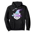 Pastel Goth Creepy Witch Cat Kawaii Goth Hoodie - Minimalist Print Unisex - T-Shirt, Sweatshirt, Hoodie