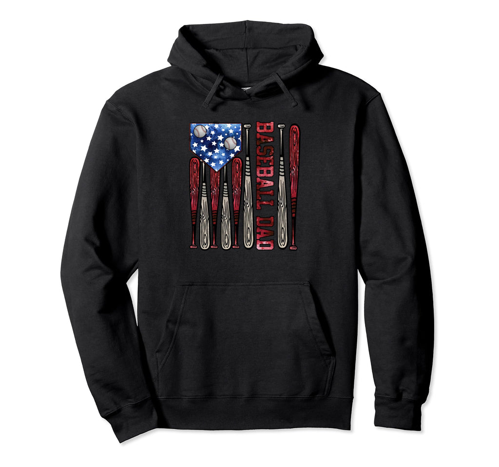 Baseball Dad Hoodie - Graphic Print Unisex - T-Shirt, Sweatshirt, Hoodie