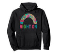 Right Boho Rainbow Psychedelic 60S Hippie Hoodie - Custom Art Print Unisex - T-Shirt, Sweatshirt, Hoodie