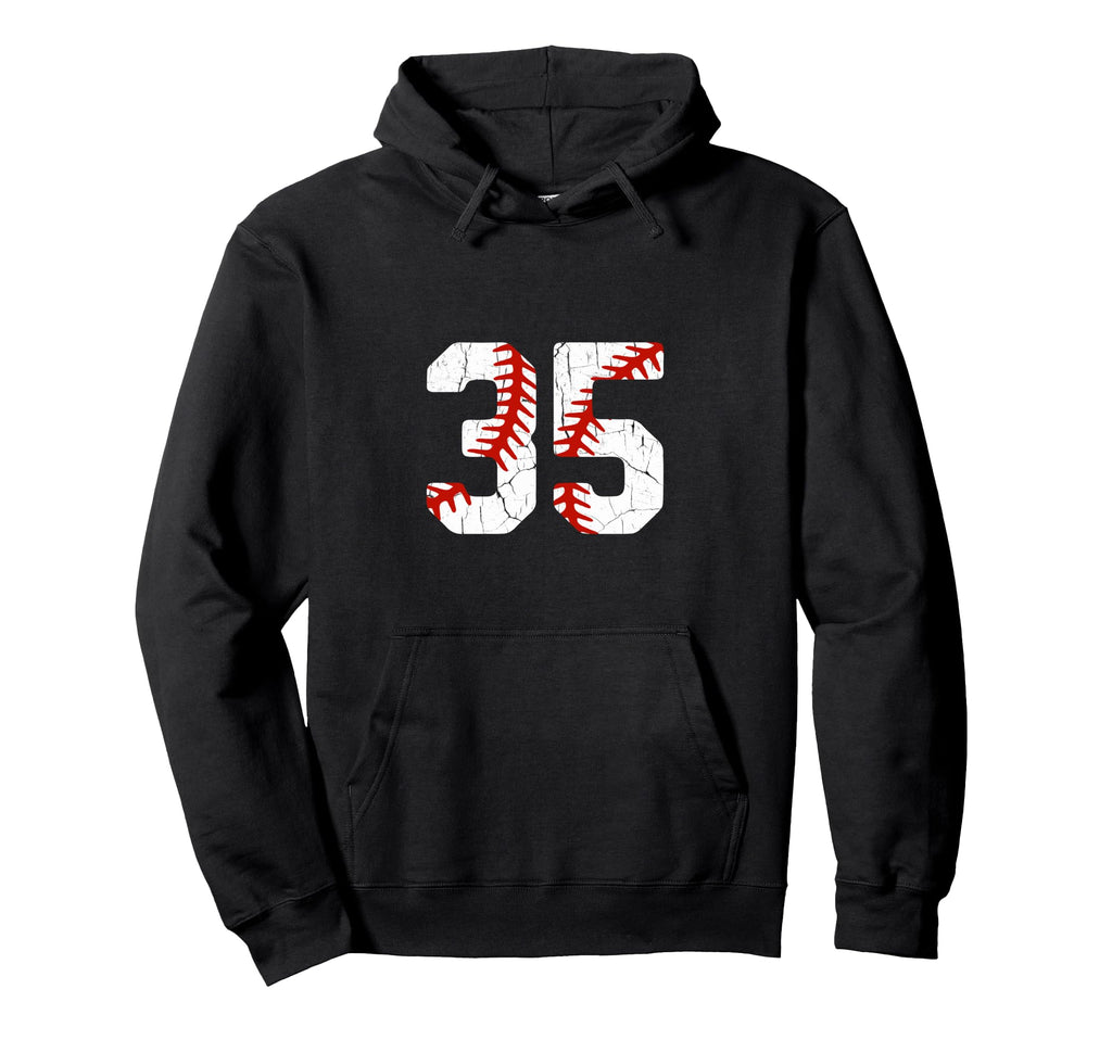 Baseball Player Jersey Number 35 35 Hoodie - Custom Art Print Men Women - T-Shirt, Sweatshirt, Hoodie