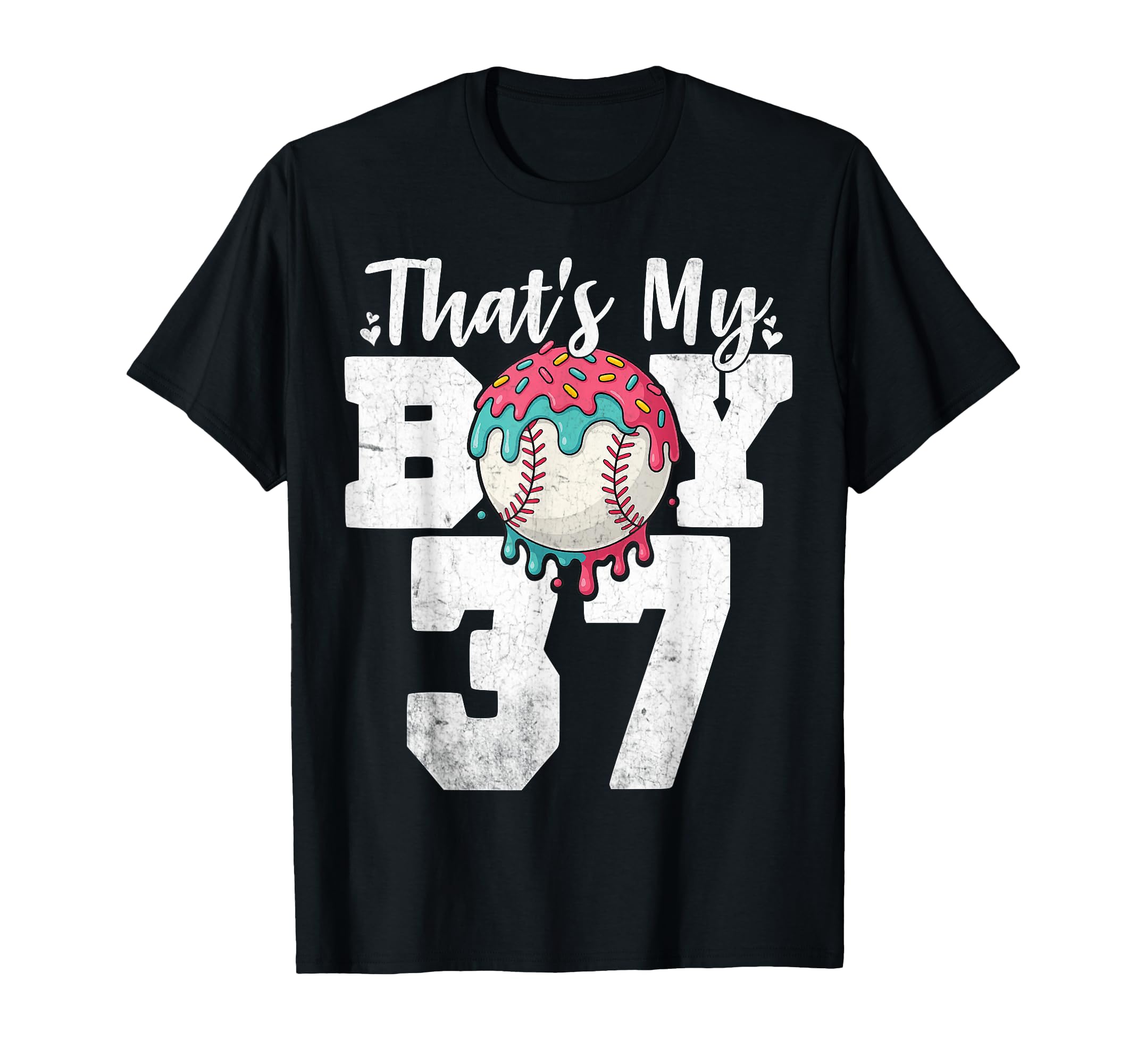 Thats My Baseball 37 Number Mom Dad 37 T-Shirt - Unique Graphic Men Women - T-Shirt, Sweatshirt, Hoodie