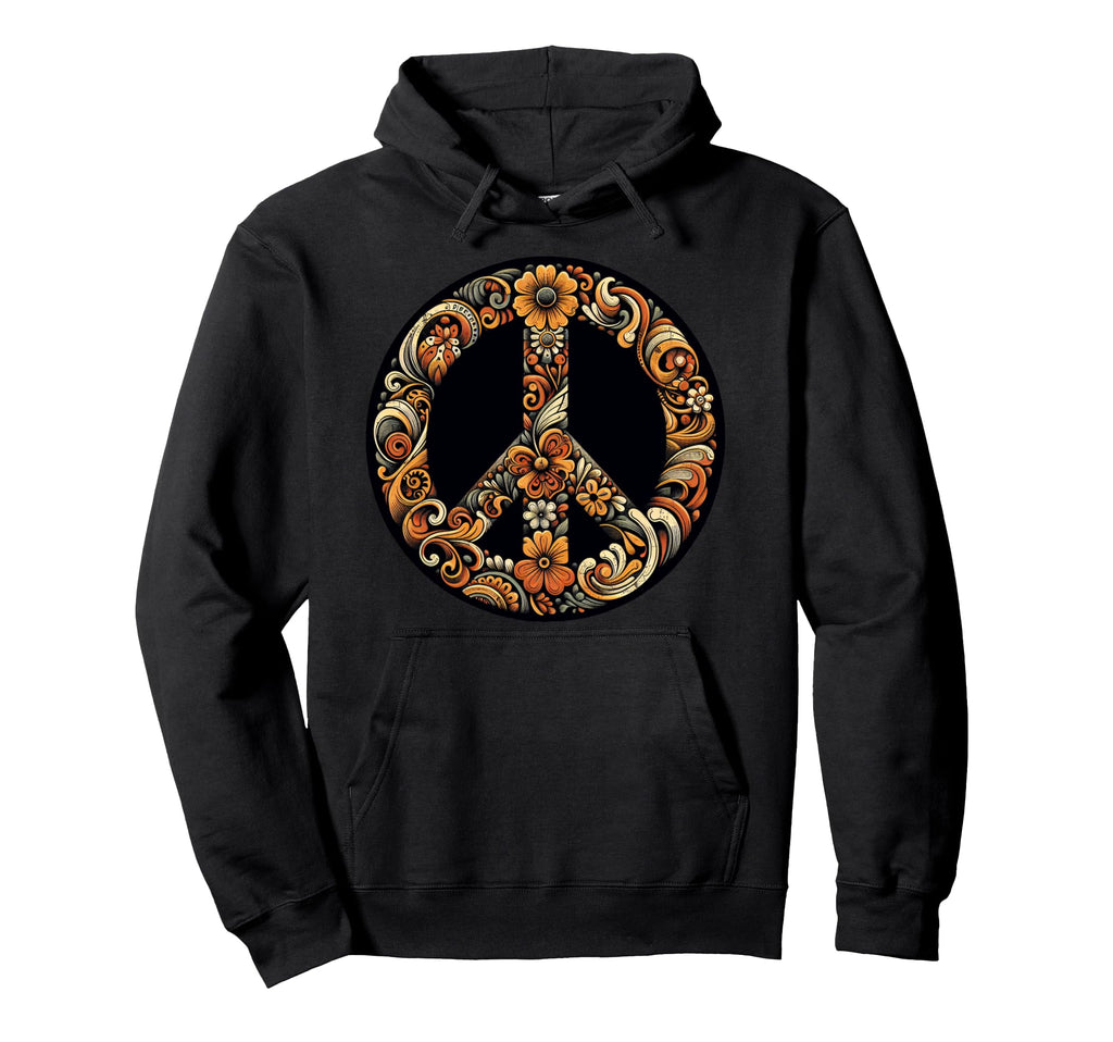 Groovy Flower Power Hoodie - Custom Art Print for Adults - T-Shirt, Sweatshirt, Hoodie