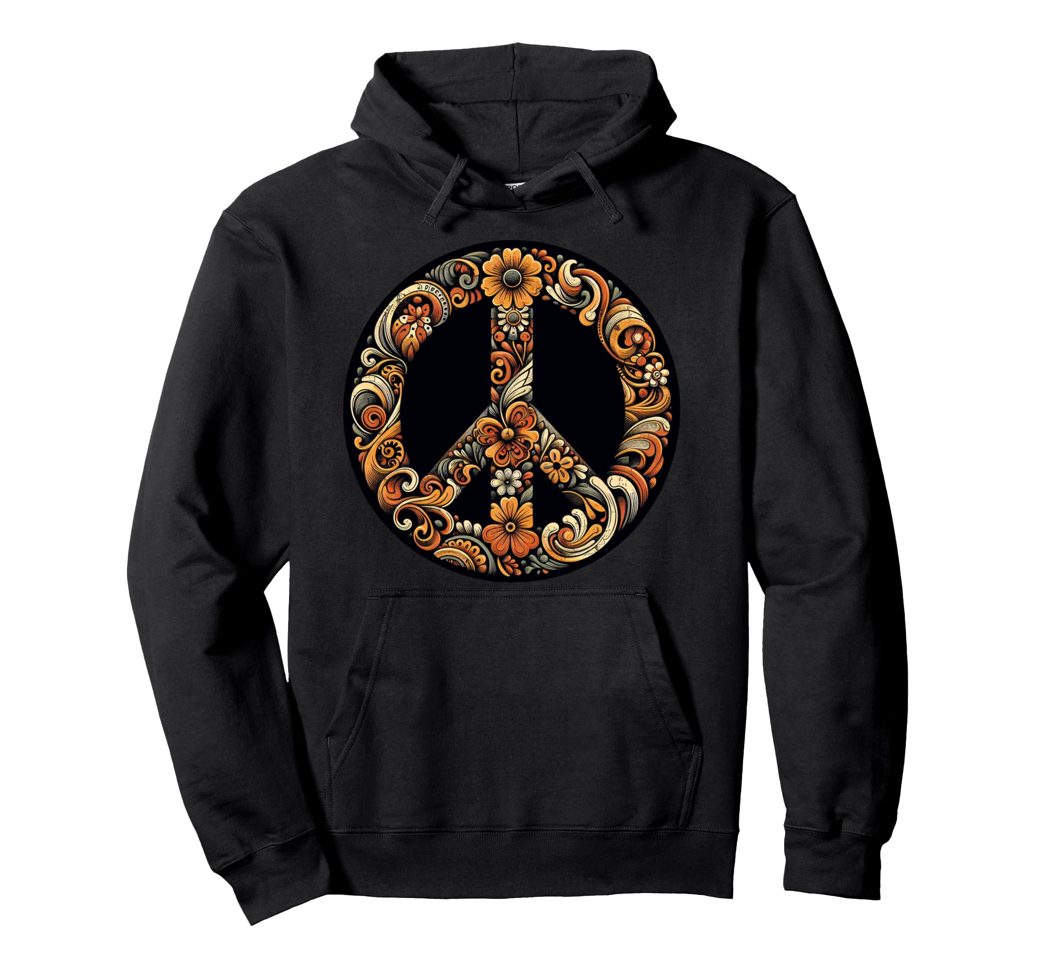 Groovy Flower Power Hoodie - Custom Art Print for Adults - T-Shirt, Sweatshirt, Hoodie