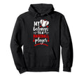 My Heart Baseball Girlfriend Baseball Hoodie - Minimalist Print Men Women - T-Shirt, Sweatshirt, Hoodie