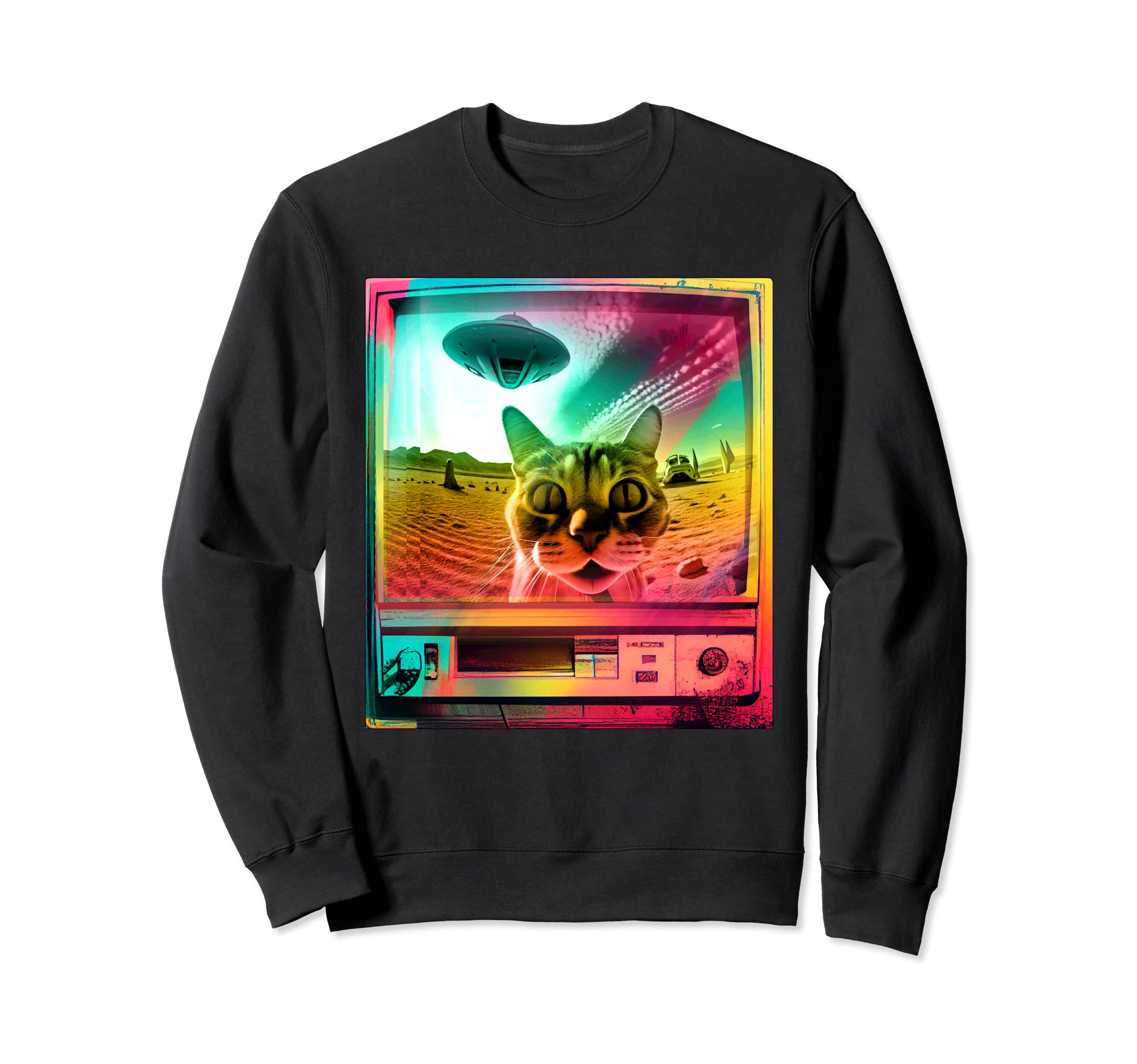 Weirdcore Television 80S 90S Funny Sweatshirt - Trendy Graphic Men Women - T-Shirt, Sweatshirt, Hoodie
