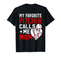 My Favorite Baseball Pitcher Mom T-Shirt - Custom Art Print for Adults - T-Shirt, Sweatshirt, Hoodie