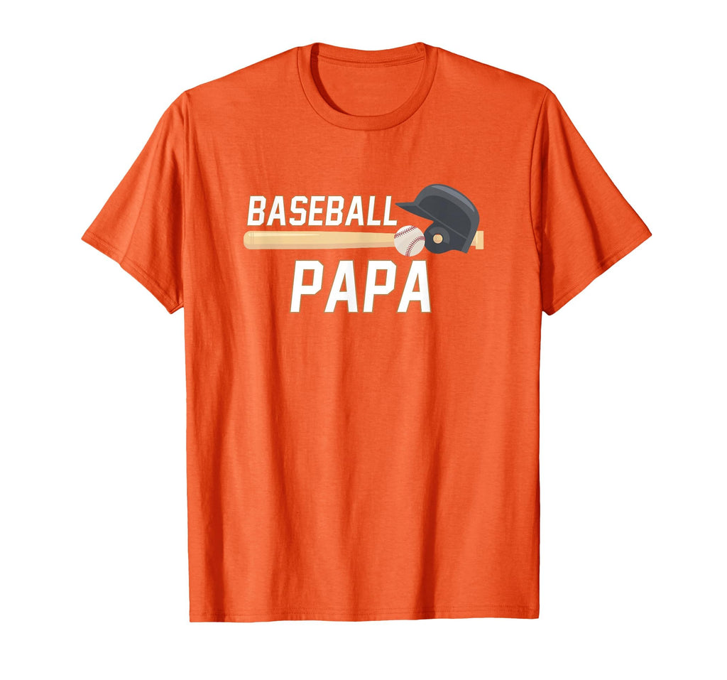 Baseball Papa Fathers Day Baseball T-Shirt - Custom Art Print Men Women - T-Shirt, Sweatshirt, Hoodie
