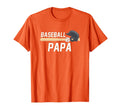 Baseball Papa Fathers Day Baseball Grandpa T-Shirt - Graphic Print Unisex - T-Shirt, Sweatshirt, Hoodie