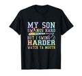 Tie Dye My Son Swings Hard But I Swing T-Shirt - Trendy Graphic Men Women - T-Shirt, Sweatshirt, Hoodie
