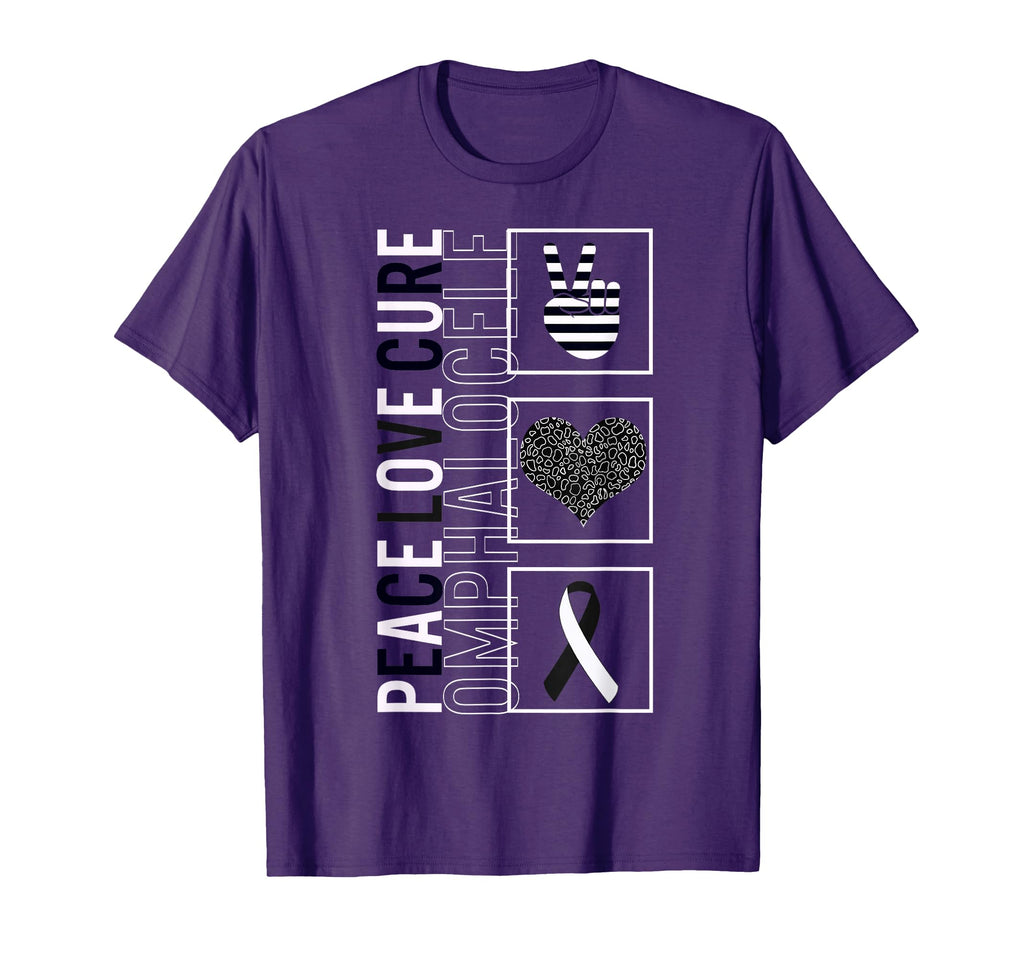 Peace Love Cure Omphalocele T-Shirt - Casual Everyday Wear Unisex - T-Shirt, Sweatshirt, Hoodie