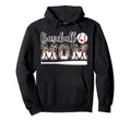 Baseball Mom Leopard Mom Baseball Player Hoodie - Novelty Apparel Unisex - T-Shirt, Sweatshirt, Hoodie