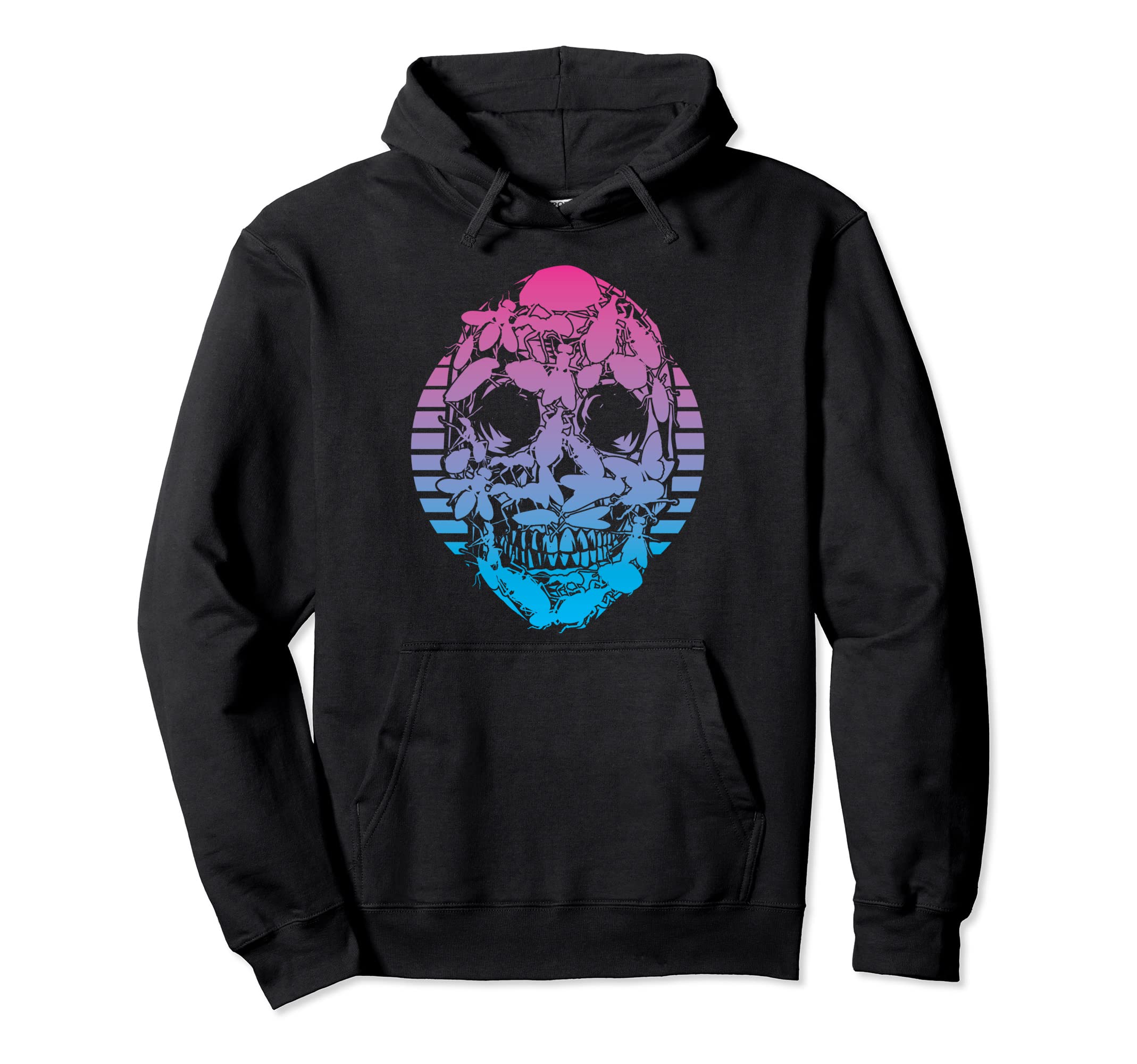 Insects Vaporwave Aesthetic Hoodie - Novelty Apparel for Adults - T-Shirt, Sweatshirt, Hoodie