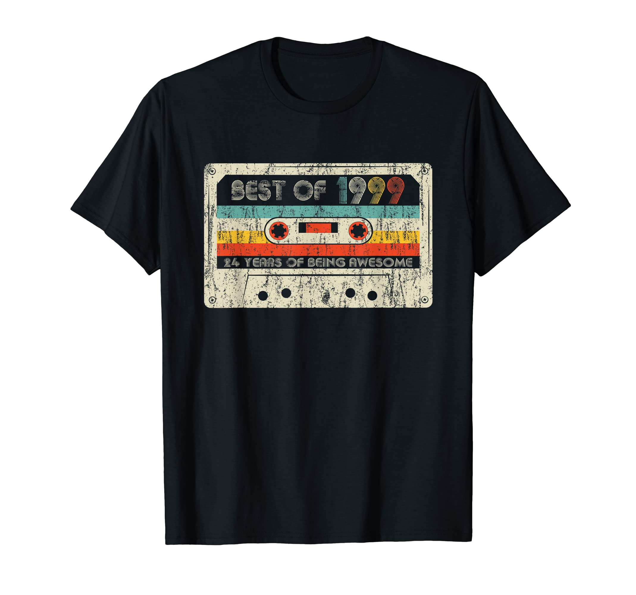 24Th Birthday Gifts Best 1999 Cassette Tape T-Shirt - Graphic Print Unisex - T-Shirt, Sweatshirt, Hoodie