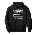 M1 Carbine Wwii 1941 Distressed Hoodie - Unique Graphic Unisex - T-Shirt, Sweatshirt, Hoodie