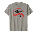 Baseball Softball 9 Baseball Mom Mothers T-Shirt - Novelty Apparel Unisex - T-Shirt, Sweatshirt, Hoodie