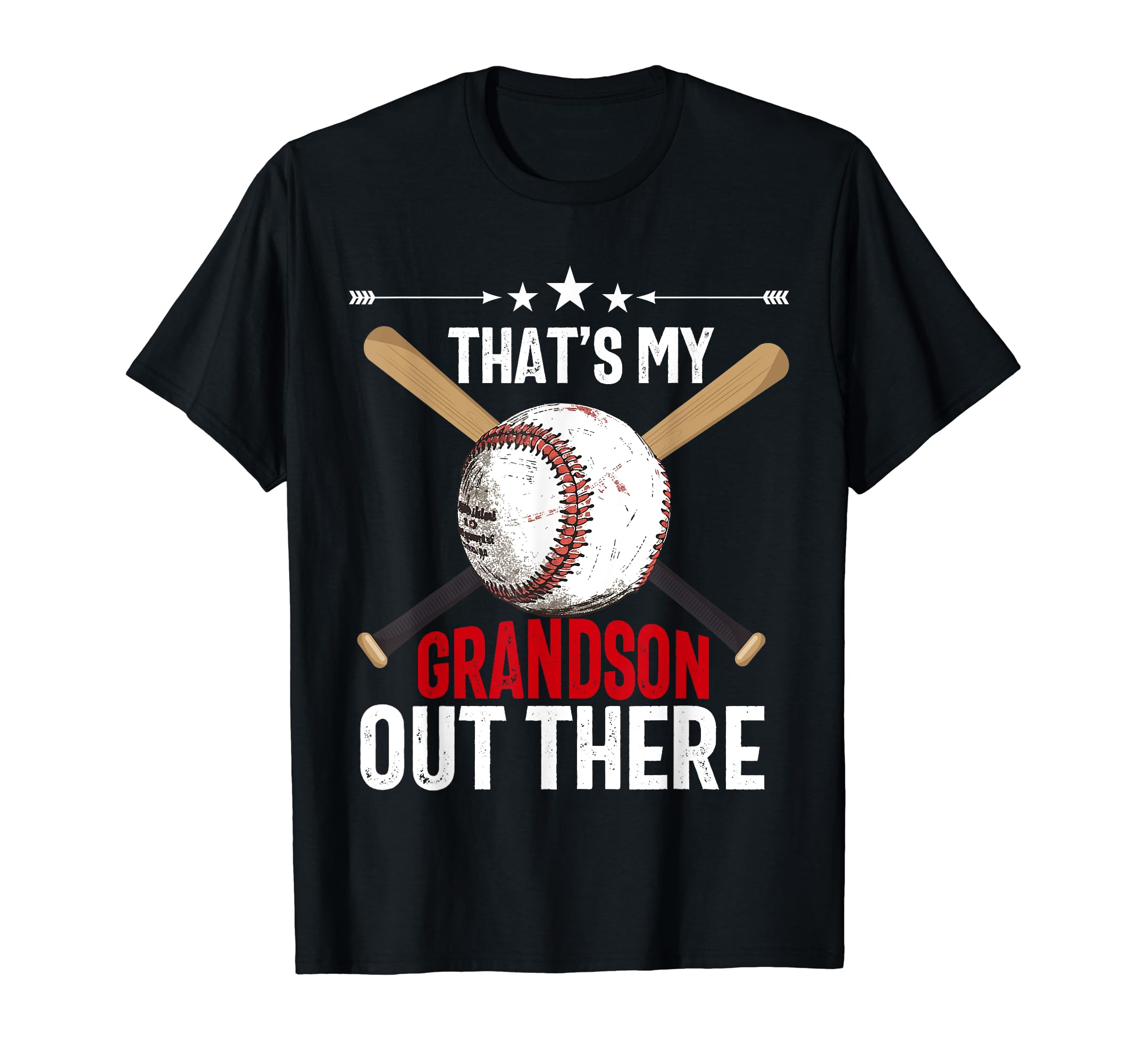 Thats My Grandson Out There Baseball T-Shirt - Minimalist Print Unisex - T-Shirt, Sweatshirt, Hoodie