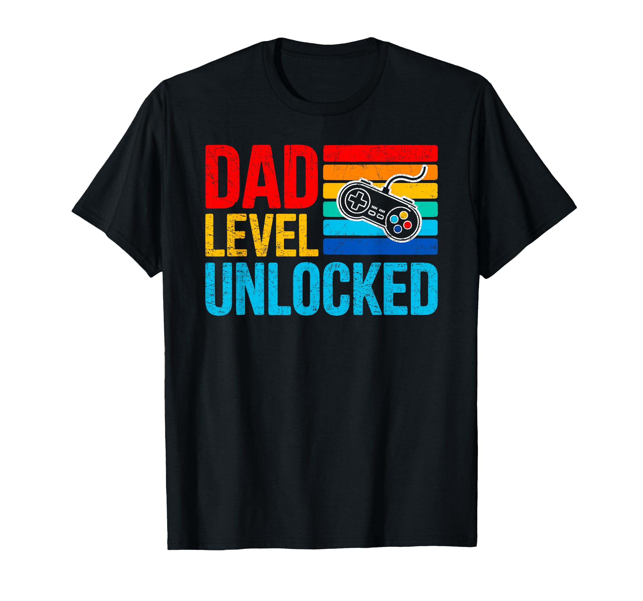 Dad Level Unlocked Gamer Gaming T-Shirt - Aesthetic Graphic Unisex - T-Shirt, Sweatshirt, Hoodie