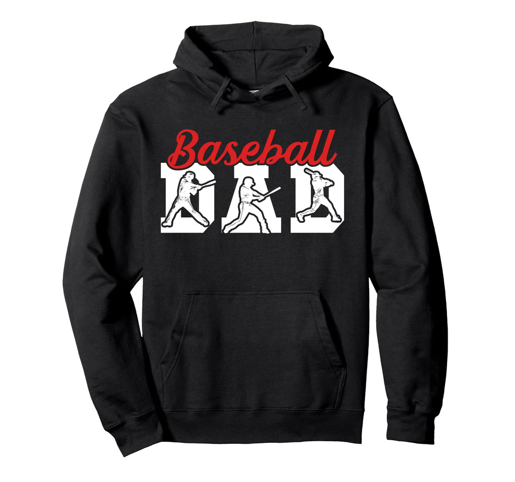 Baseball Dad Proud Baseball Player Hoodie - Streetwear Style for Adults - T-Shirt, Sweatshirt, Hoodie