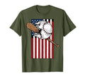 Usa American Flag Baseball Gift T-Shirt - Fun Novelty Design for Adults - T-Shirt, Sweatshirt, Hoodie