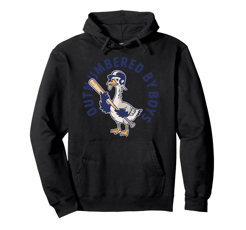 Mom Goose Mothers Day Outnumbered Hoodie - Fun Novelty Design for Adults - T-Shirt, Sweatshirt, Hoodie