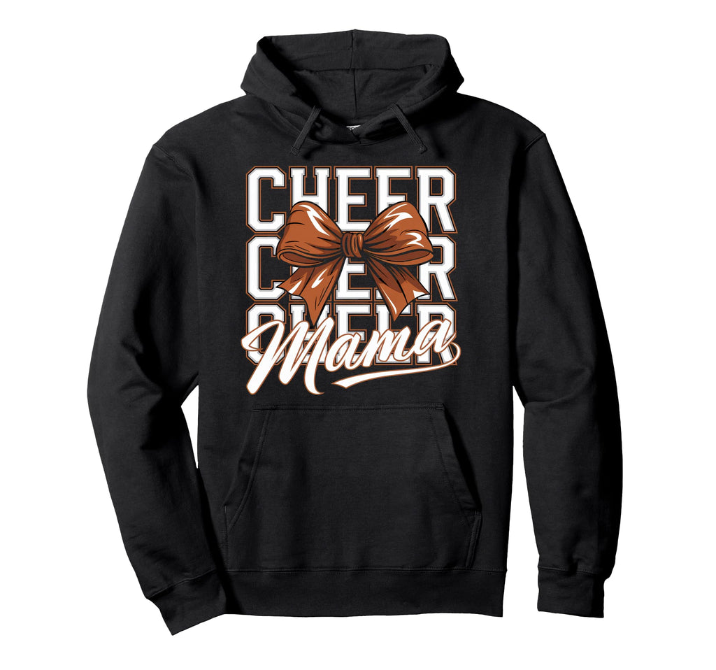 Cheer Mom Mother Bow Cheerleader Game Hoodie - Minimalist Print Men Women - T-Shirt, Sweatshirt, Hoodie