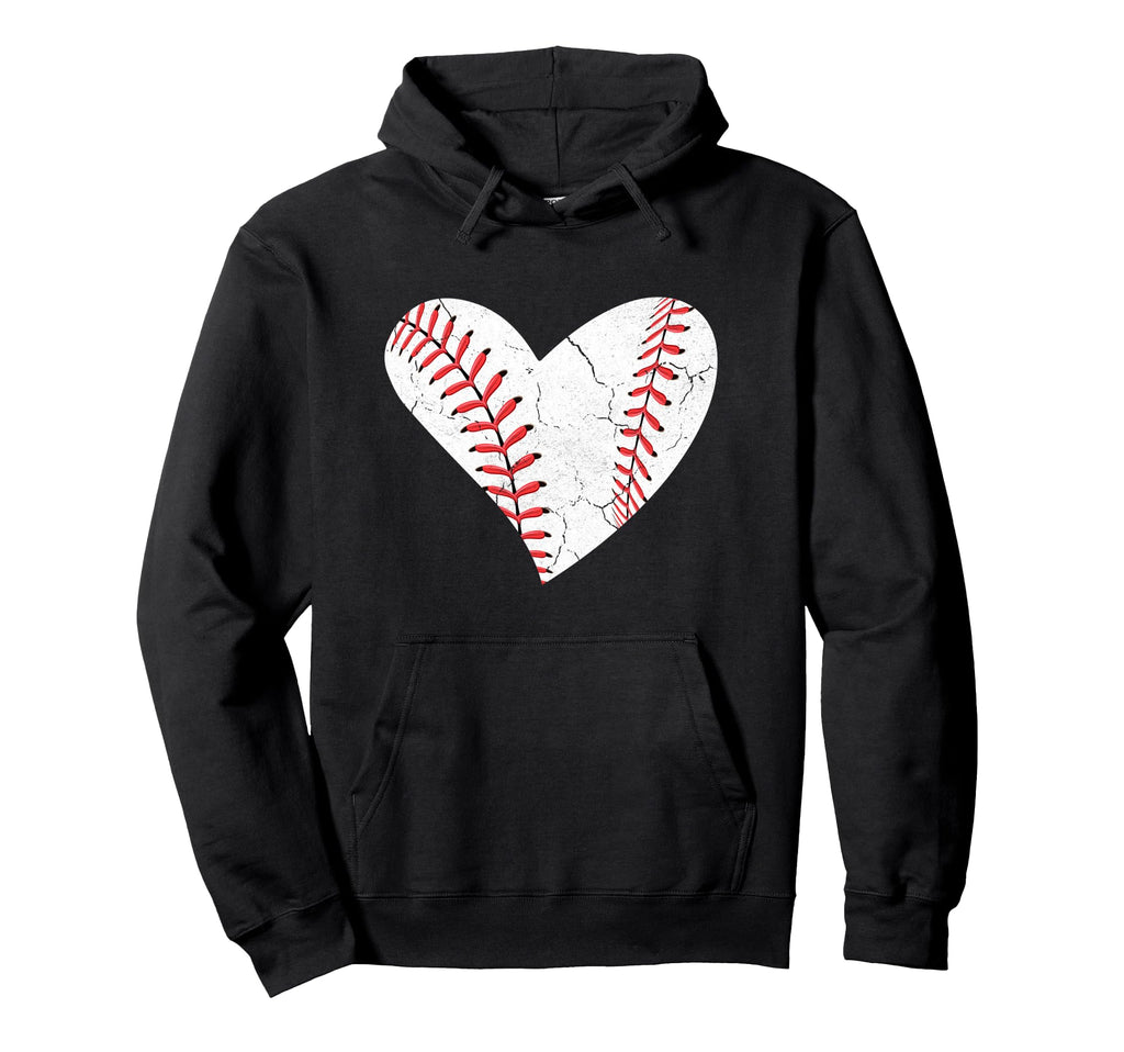 Baseball Heart Sports Player Mom Dad Hoodie - Custom Art Print Unisex - T-Shirt, Sweatshirt, Hoodie