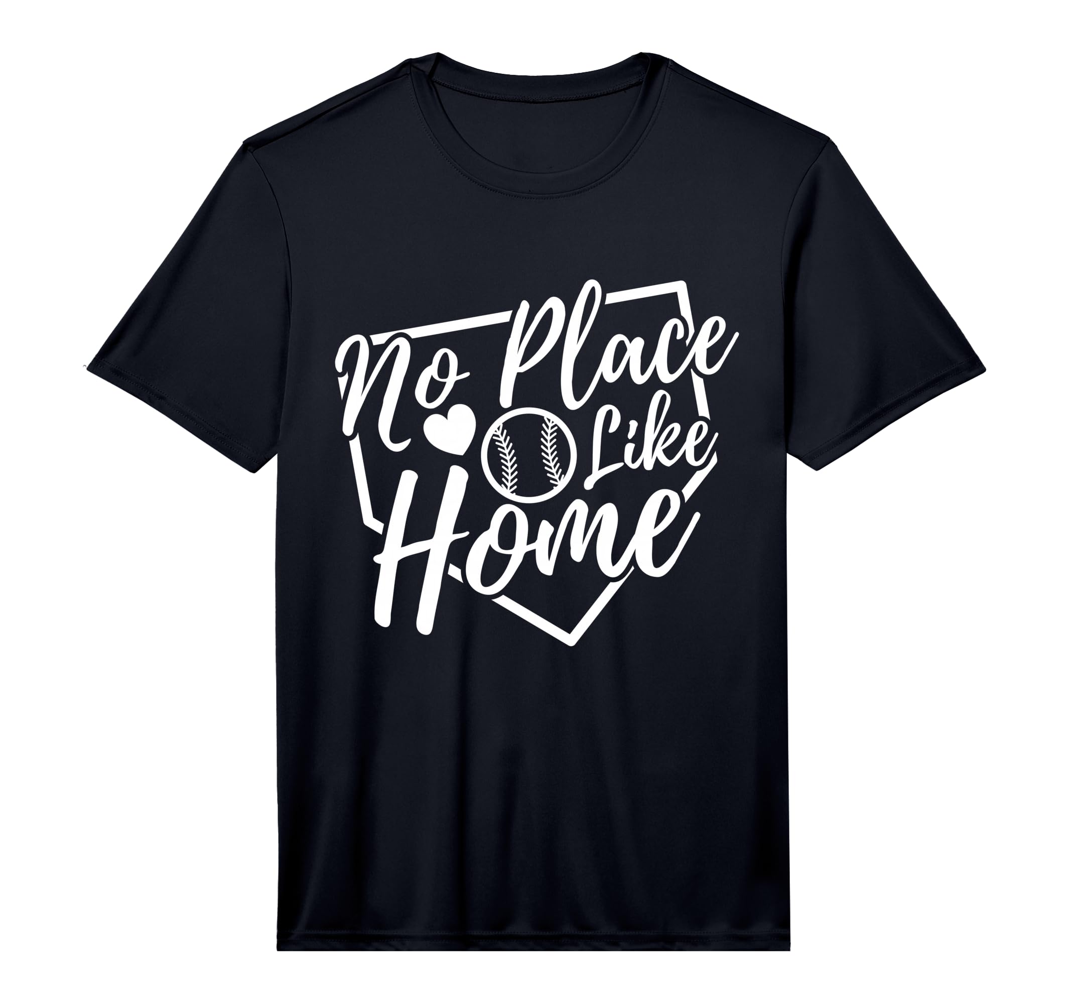 No Place Like Home Baseball Mom T-Shirt - Casual Everyday Wear Men Women - T-Shirt, Sweatshirt, Hoodie