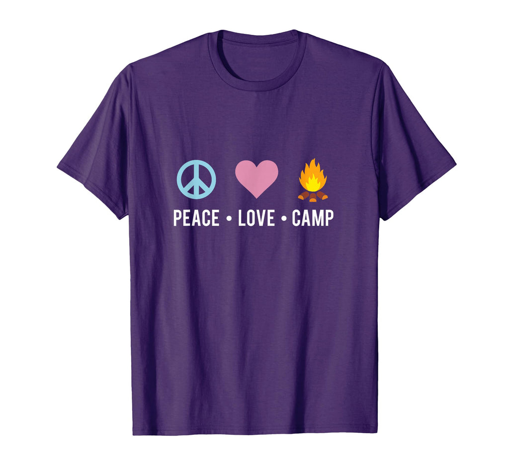 Camping Peace Love Camp T-Shirt - Unique Graphic Men Women - T-Shirt, Sweatshirt, Hoodie