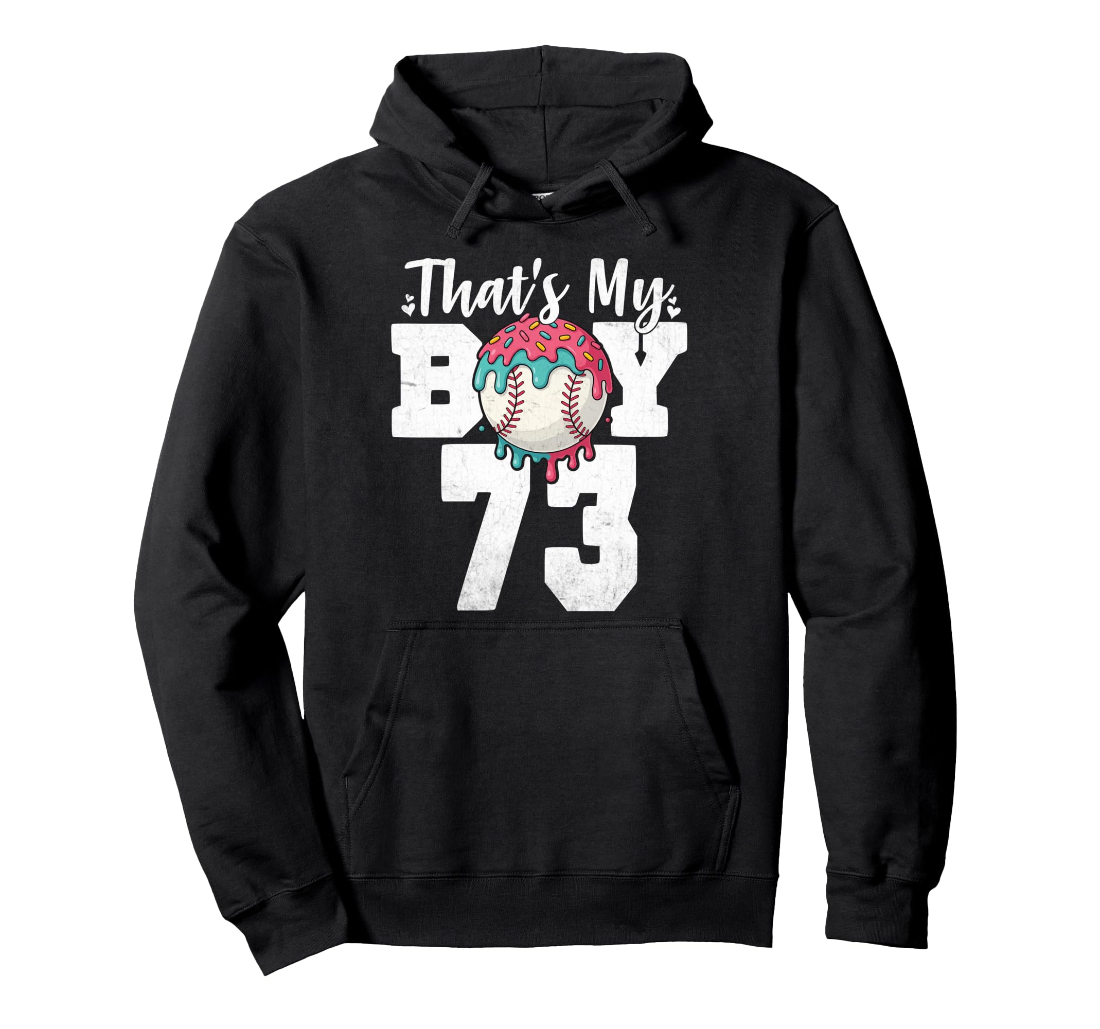 Thats My Baseball 73 Number Mom Dad 73 Hoodie - Minimalist Print Men Women - T-Shirt, Sweatshirt, Hoodie