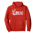 Love Baseball Softball Mom Heart Bat Hoodie - Fun Novelty Design Unisex - T-Shirt, Sweatshirt, Hoodie